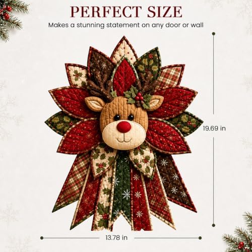 Daily Partner Quilted Christmas Door Hanging DIY Sewing Kit (C)