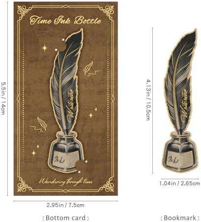 4pcs Vintage Bookmarks for Reading Women & Men, Unique Pretty Cute Metal Book Marks Kit Gifts for Book Lovers, Readers, Writers, Teens, Kids, Fantacy Cool Retro Page Markers Accessories for Bibles