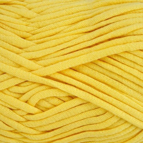 Loops & Threads Cuddle Craft Tube Yarn – Medium (4) Cotton Nylon Blend, Soft Tube Yarn for Knitting, Crochet & Crafts, Ideal for Apparel, Accessories & Decor, 109 yd / 3.52 oz Skein, 8 Pack