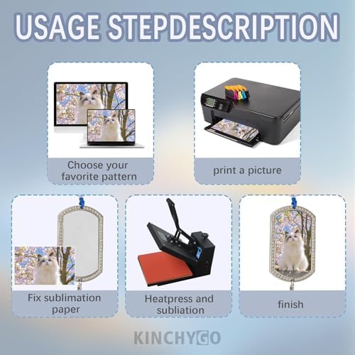 3 Pack Sublimation Keychain Blanks with Tassel Double Sided Blank