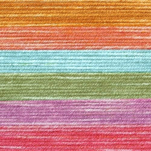 Lion Brand Yarn, Mandala Ombré Yarn, Tranquil, Rainbow Multicolor, 3 Pack | Variegated Yarn for Crochet, Knit, Crafts, Soft, Acrylic Fiber for Blankets, Worsted Weight Sweaters, Colorful Shawls