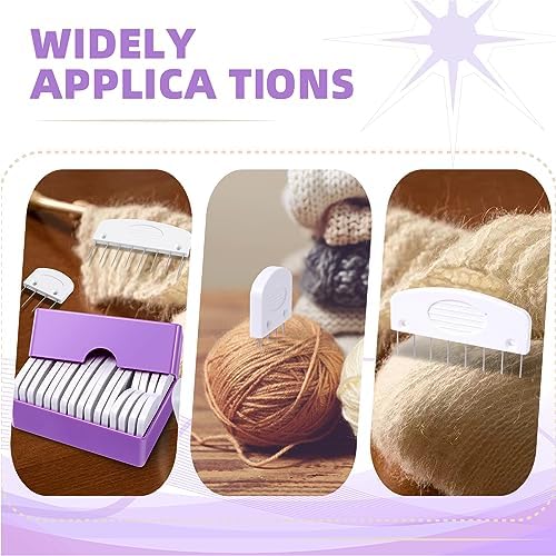 Opstin 2 Boxes Knit Blocking Pins Kit for Knitting & Crochet Projects, Knit Blockers, Blocking Combs,Knitting Block Pins for Blocking Mats, Crochet Blocking Pin