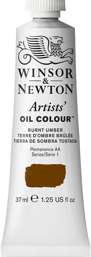 Winsor & Newton Artists' Oil Paint, 37ml Tube, Burnt Umber