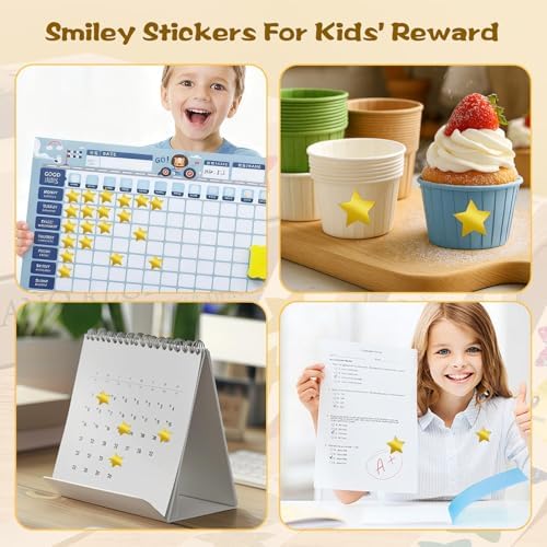 Gsinodrs 1000Pcs Gold Star Stickers - 1 Inch Holographic Self-Adhesive Metallic Foil Star Labels, Sparkly Reward Stickers for Classroom Supplies, Teacher Incentives & Behavior Tracking
