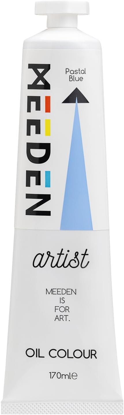MEEDEN Artist Grade Oil Paint: Pastal Blue - 170ml/5.7oz Tube | Professional Art Paints and Supplies for Canvas Painting