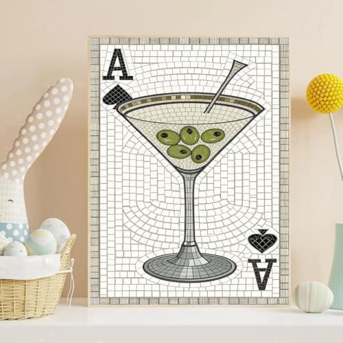 Cocktail Diamond Art Kits for Adults, Diamond Art Painting Kits for Adults