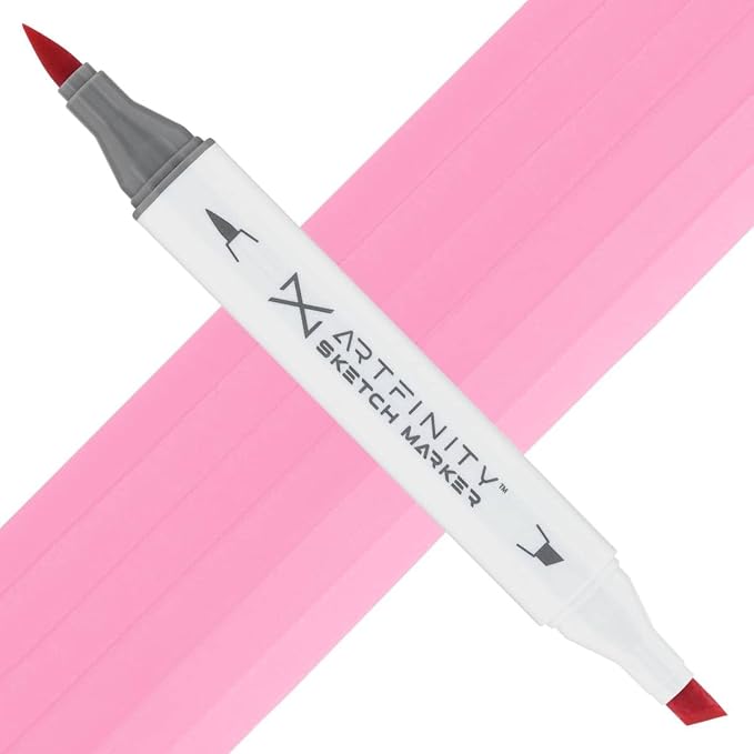 Artfinity Sketch Markers - Rose Mist RV4-3, Vibrant, Professional, Dye-Based Alcohol Markers for Artists, Drawing, Travel, & More