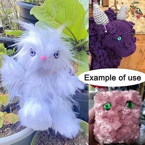 Julie Wang 40PCS 18MM Dragon Safety Eyes Animal Crafts Making Supplies for Adult Artist Model Enthusiast Amigurumi Crochet Project DIY with Washer 0.71inches