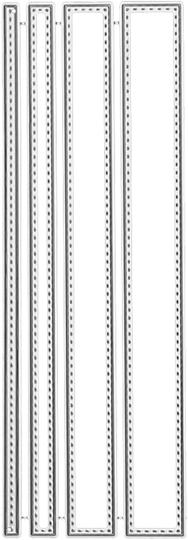 Scrapbooking Die-Cuts, Happy Birthday Ballon Metal Cutting Dies for Card Making, Paper Craft Punch Template, Background Embossing Stencils, DIY Album Décor (Strip Set B-15.6x5.2cm)