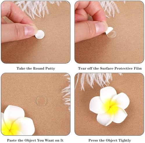 JANYUN 560 Pcs Clear Sticky Stickers Dots,10mm Round Putty Sticky Tack