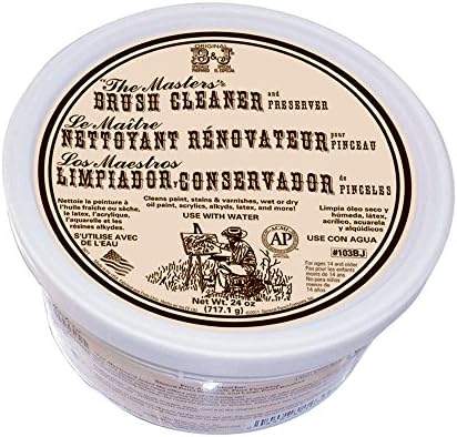 General Pencil 103-BJ The Masters Brush Cleaner and Preserver Tub, 24-Ounce