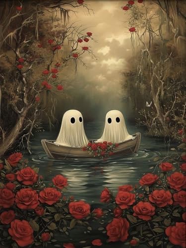 Halloween Diamond Art Kits for Adults,Diamond Painting Kits for Beginners