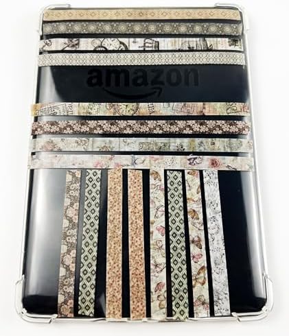 Retro Skinny Washi Tape Set 20 Rolls- Antique Patterns Masking Thin Basic Decorative Tapes for Arts, DIY Crafts, Bullet Journal, Planners, Scrapbook Decor, Gift Wrapping, Junk Journal