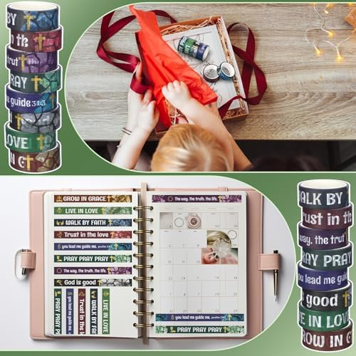 24 Rolls Back to School Christian Bible Verse Washi Tape