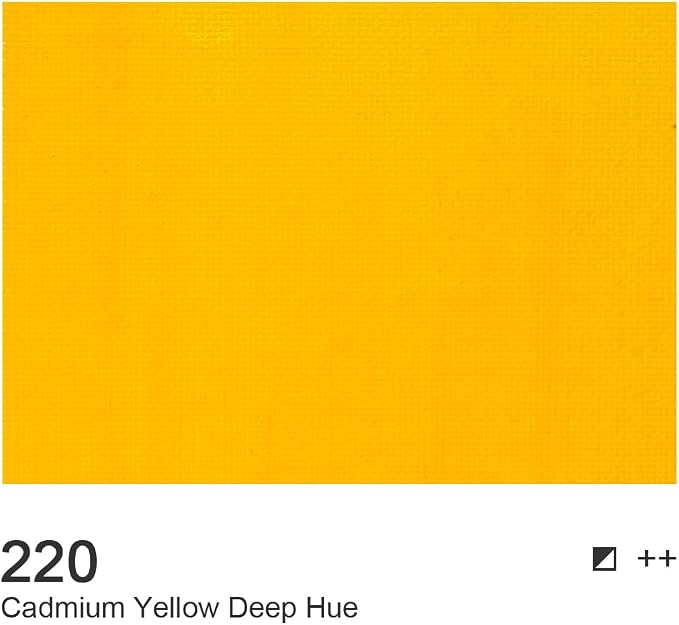 AUREUO Cadmium Yellow Deep Hue Acrylic Paint, 4 Fl Oz / 120ml Single Tube, Rich Pigment Art Craft Paints for Canvas, Rocks, Wood, Ceramic, Fabric - Art Supplies for Beginners, Professionals, Artists