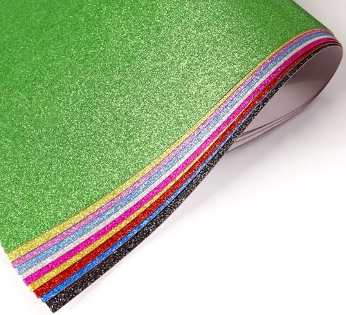 10 Sheets Glitter Decorative Cardstock Paper 30 X 20cm A4 Paper for Card DIY Crafts Card Scrapbook Decoration for Easter Juneteenth Father Day Graduation Decorations