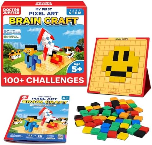 Doctor Jupiter My First STEM Pixel Art Kit for Kids Ages 5+