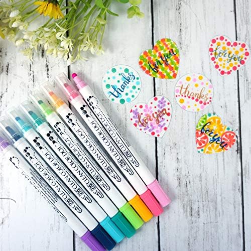 Kuretake CLEAN COLOR DOT Dual tip markers 12 colors set, 0.5mm fine tip and a flexible dot tip, for Journals, Crafts, Illustration, Lettering, Planners, for Adult, Kids, Made in Japan