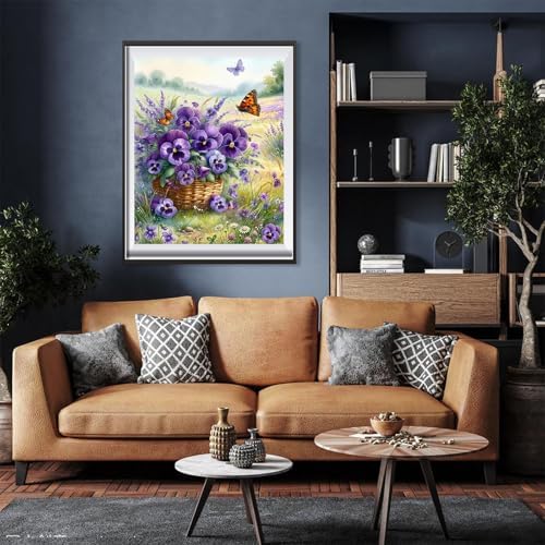 Paint by Numbers for Adults Flowers - Flower Paint by Number on Canvas