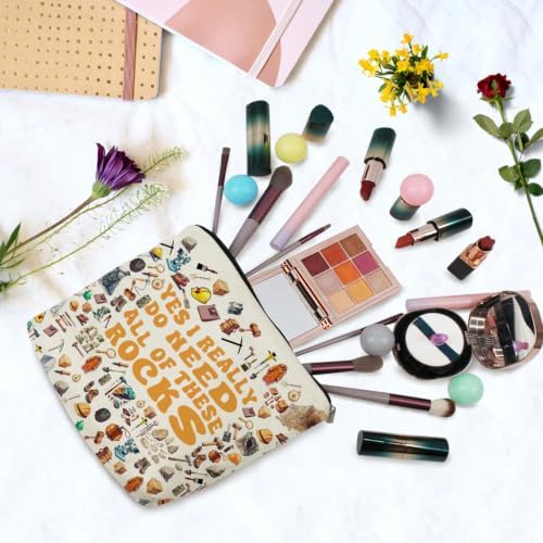 Geology Print Canvas Cosmetic Bag