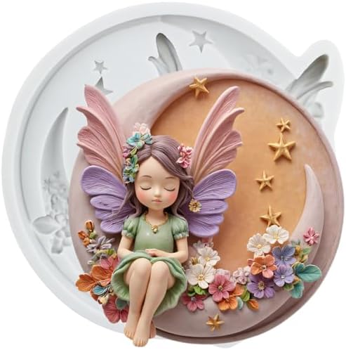 Moon Fairy Silicone Molds Butterfly Fairy Polymer Clay Mold