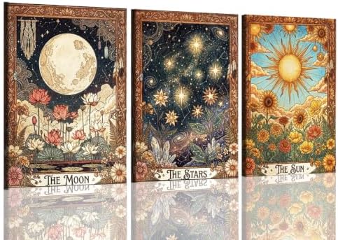 AIBOERL 3 Pack Paint by Numbers Kit for Adults Beginner,Tarot,12X16In