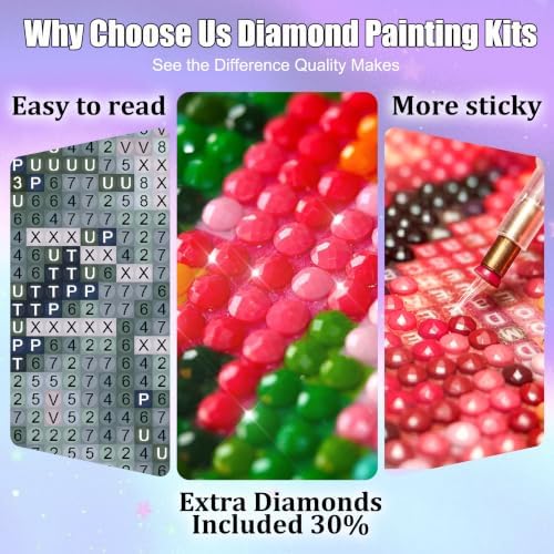 Vesmiral Cat Diamond Art Kits for Adults 12x16 Inch