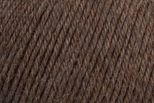 100% Baby Alpaca Yarn for Knitting & Crocheting - Set of 2 Skeins of Premium Yarn DK - Lightweight, Hypoallergenic & Thermal Peru Made - Ideal for Delicate Projects (N021 - Chestnut Brown)