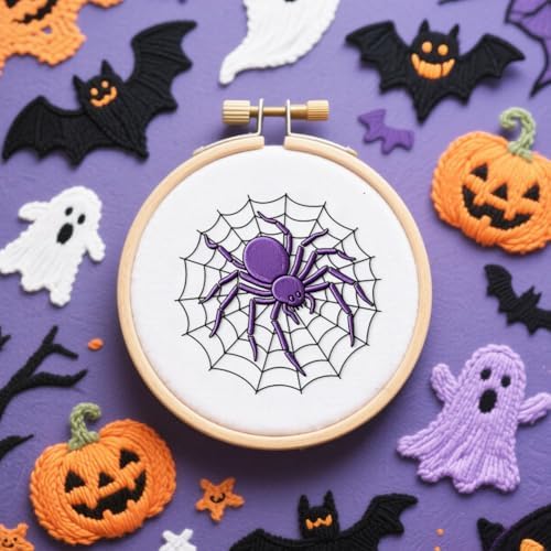 peacoblue Halloween Elements Stick and Stitch Embroidery Patterns