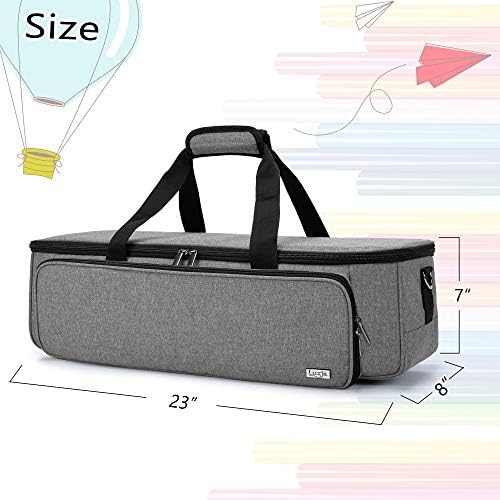 LUXJA Carrying Bag for Cricut Die-Cutting Machine and Supplies, Gray
