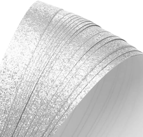MECCANIXITY 360 Sheets Origami Paper Glitter Stars Papers Silver Fold Paper for Beginner Arts Crafts Projects,0.4 x 9.5 Inch