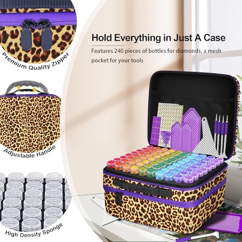 ZORETCO Diamond Art Storage - 240 Containers Diamond Art Kits for Adults