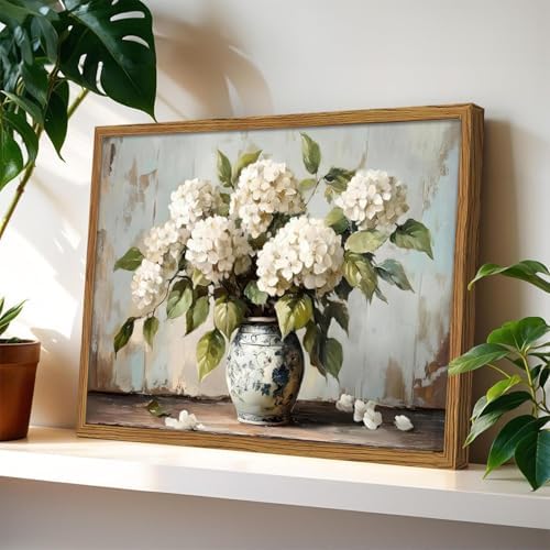 Hydrangea Diamond Art Kits for Adults Round Diamond Painting 16x12 Inch