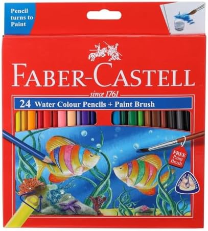 Faber-Castell Watercolor Pencils (24 color) Premium Quality Art Supplies Originals