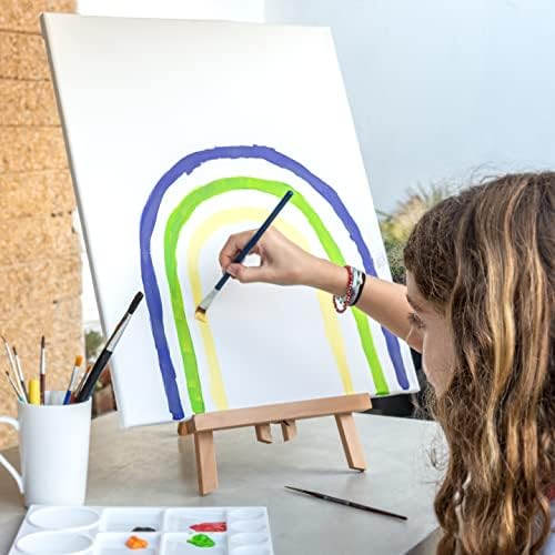 ™ 2-PC, 16”x 20” Medium Weight Stretched Canvas Wood Frame Value Pack, White, Acid-Free, Oil & Acrylic Paints, Primed with Double Acrylic Gesso to Smooth Surface & Reduce Absorbency