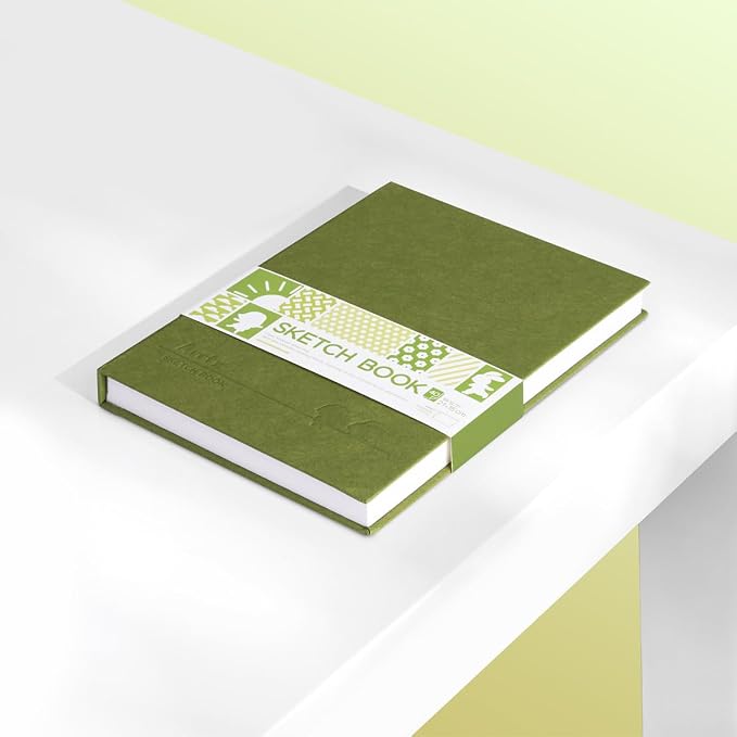 Arrtx Hardcover Sketch Book, 60 Sheets, 8.5 x 6.1 Inches