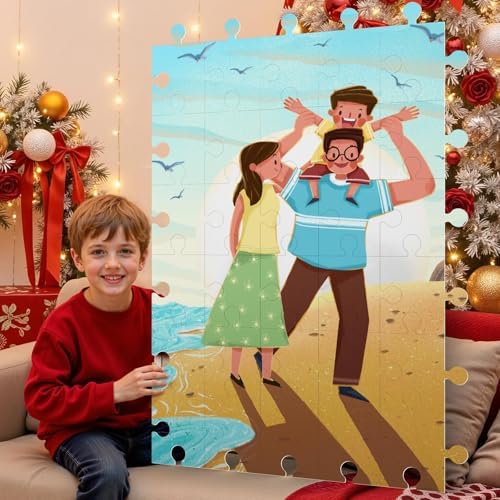 35 Pcs Blank Puzzle Pieces to Draw on, Make Your Own Puzzle Jigsaw