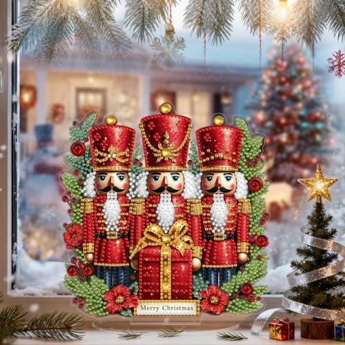 Christmas Diamond Art Kits for Adults,Nutcracker Soldiers Diamond Painting