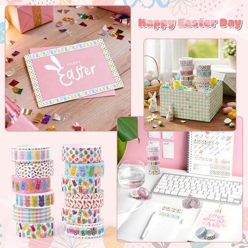 Cute Bunny Easy Hand Tear Washi Tape for Scrapbook Gift Wrapping