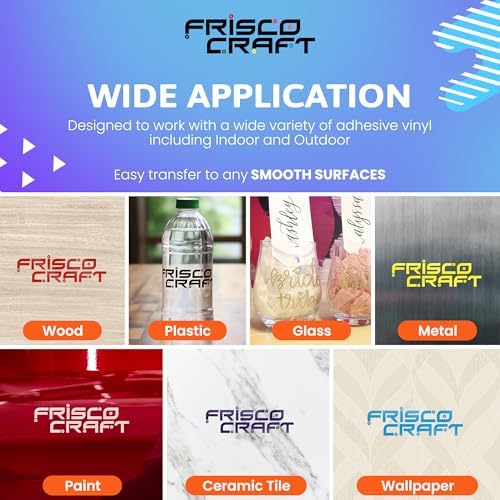 Frisco Craft AT-65 Clear Transfer Tape for Vinyl 12" x 50FT
