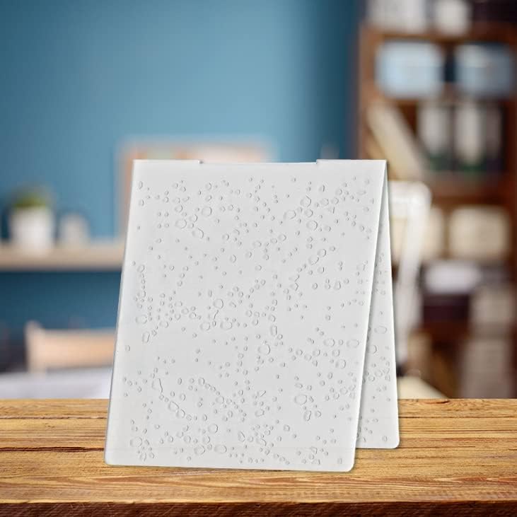 Small Spots Backgorund Plastic Embossing Folders for Card Making Fleck Background Scrapbooking Plastic Template Photo Album Card Paper Handmade DIY Craft Decoration Template Molds