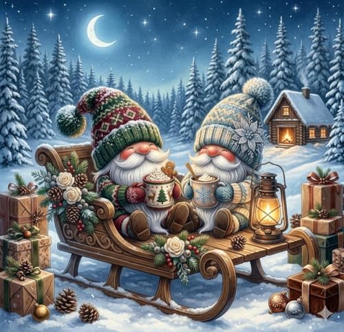 Axquilon Christmas Diamond Art Kits for Adults 14x14 inch