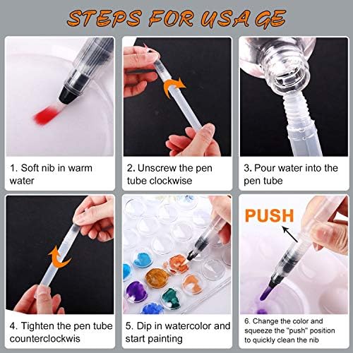 AROIC 48 Colors Watercolor Paint,Washable WaterColor Paint Set