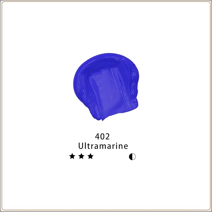 Artecho Ultramarine Acrylic Paint 120ml /4.05oz Tube | Semi Glossy Finish, High Pigment Rich Color Craft Paint for Canvas, Rocks, Wood, Fabric, Ceramic, Non-Toxic