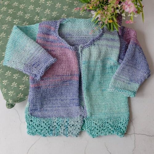 YarnArt Summer Dream Cotton Blend - 3.4 OZ, 383 yds Rainbow Multi Color Yarn for All Season Project Fuitable for Knitting Blouses, Shawls, Scarfs and Sweaters, Fine:2 (4302)