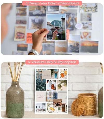 Vision Board Book Magazines with 1000+ Images – Scrapbook Supplies, Crafts for Adults, Clip Board, Junk Journal Supplies, Journaling Supplies, Board Books, Scrapbooking Supplies, Art Kit