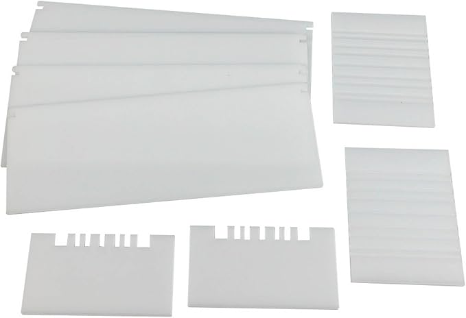 Silicone Loaf Soap Mold Dividers Plastic Partition Clapboard Rectangular White DIY Handmade Swirling Making Tools Silicone Mold