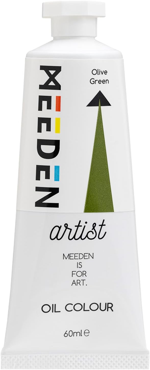 MEEDEN Artist Grade Oil Paint: Olive Green - 60ml/2oz Tube | Professional Art Paints and Supplies for Canvas Painting