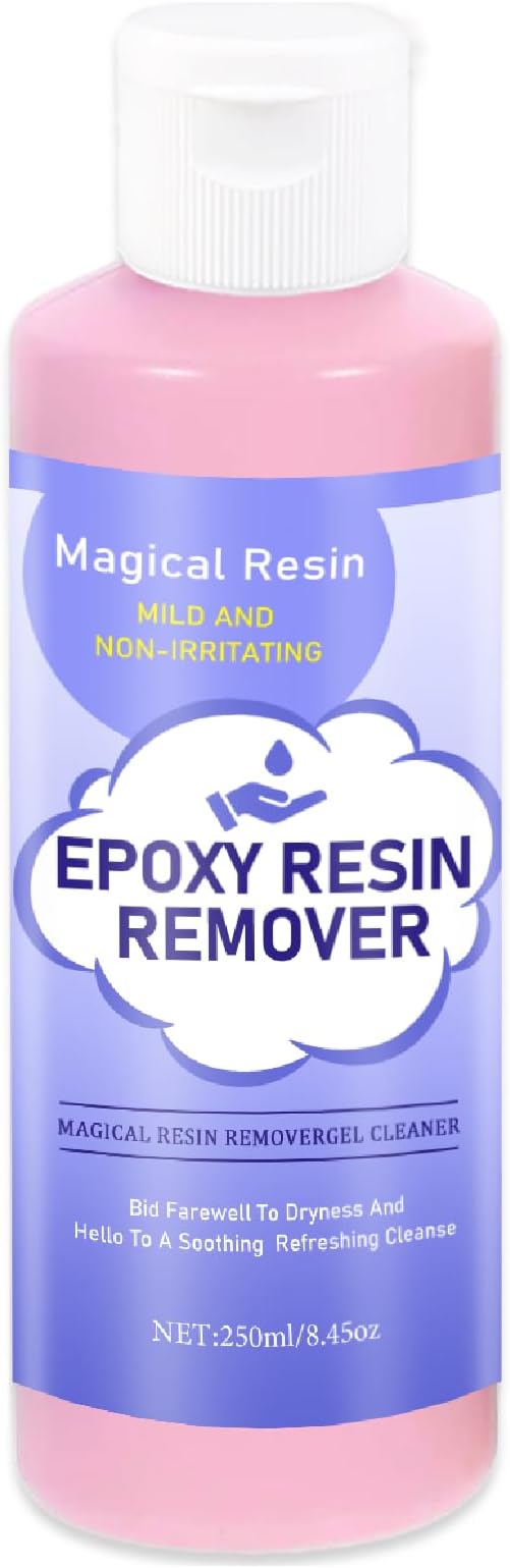 Hands Resin Remover Gel - All Natural Epoxy Resin Cleaner - Magical Cleanser for Artists - Epoxy Remover - Glue, Silicone, Paint & Glitter Soap- For Soft and Moisturized Skin