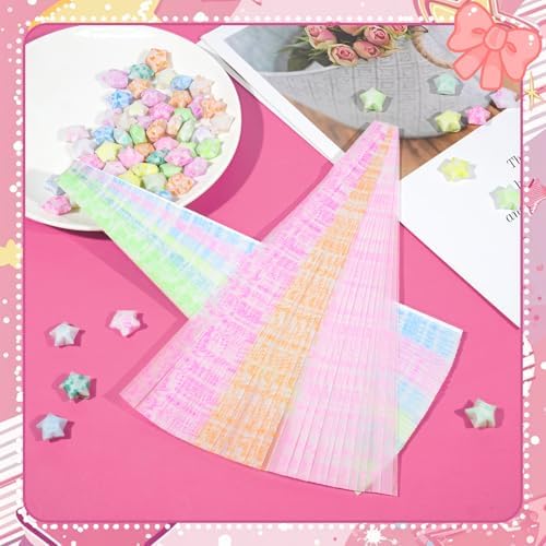 Wowagoga 840 Sheets Luminous Origami Star Paper Strip